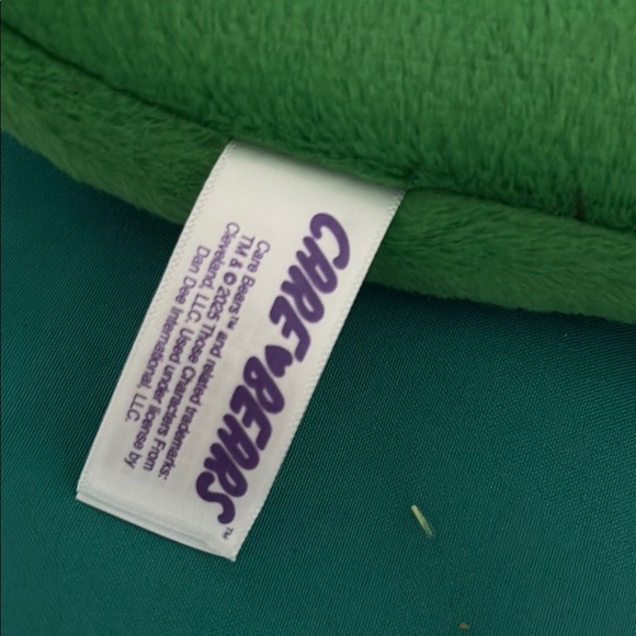 Care Bears Yellow and Green Plush Pencil Pouches - Picture 5 of 6